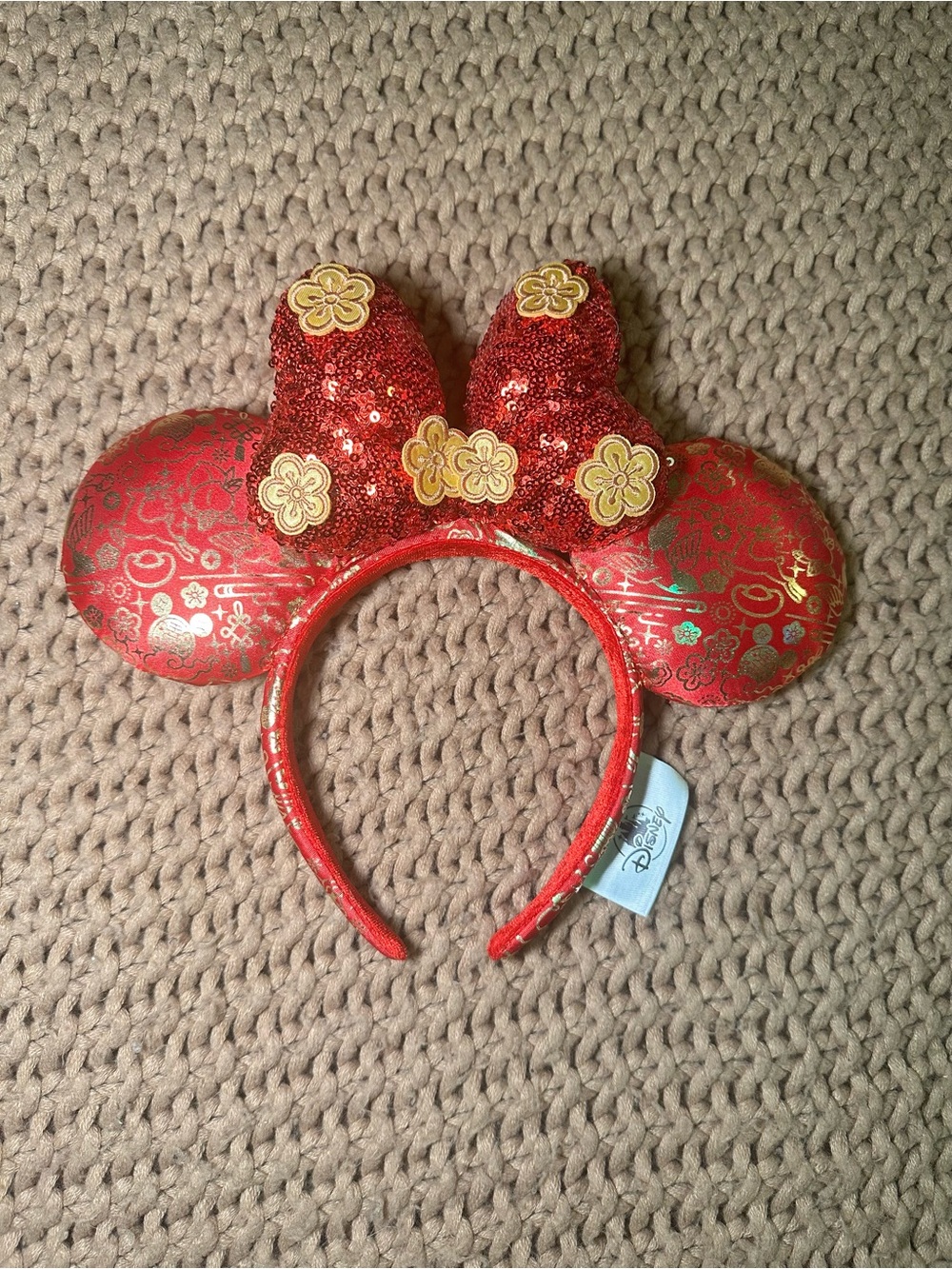 Rare 2021 Disneyland Lunar New Year Minnie Mouse Ears